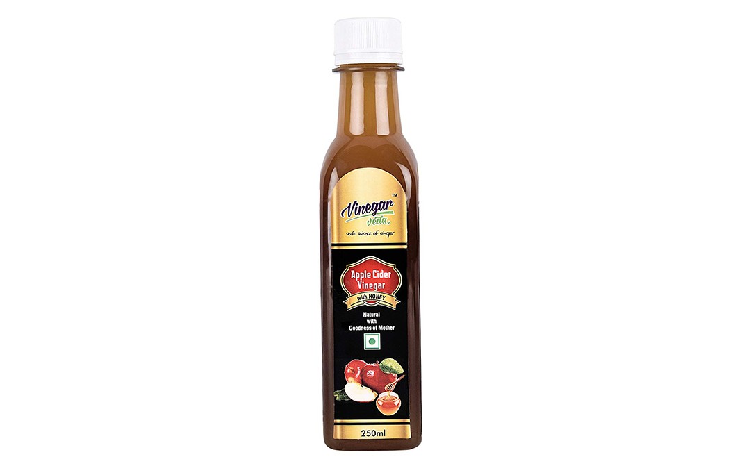 Vinegar Veda Apple Cinder Vinegar With Honey   Pack  250 millilitre